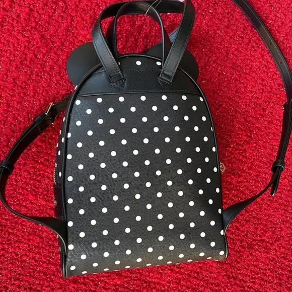 Kate Spade Disney X Kate Spade New York Minnie Dome Backpack Black Multi - Picture 5 of 16